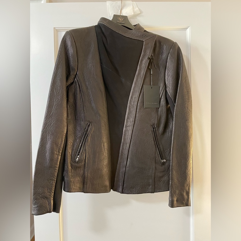 Mackage Selina leather shearling jacket